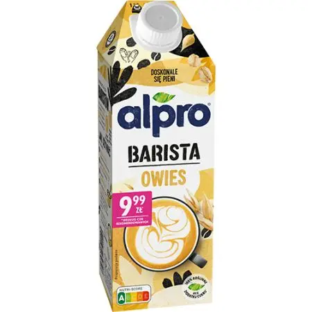 Bebida Alpro Barista Coffee-Avena sin azúcar añadido 750 ml