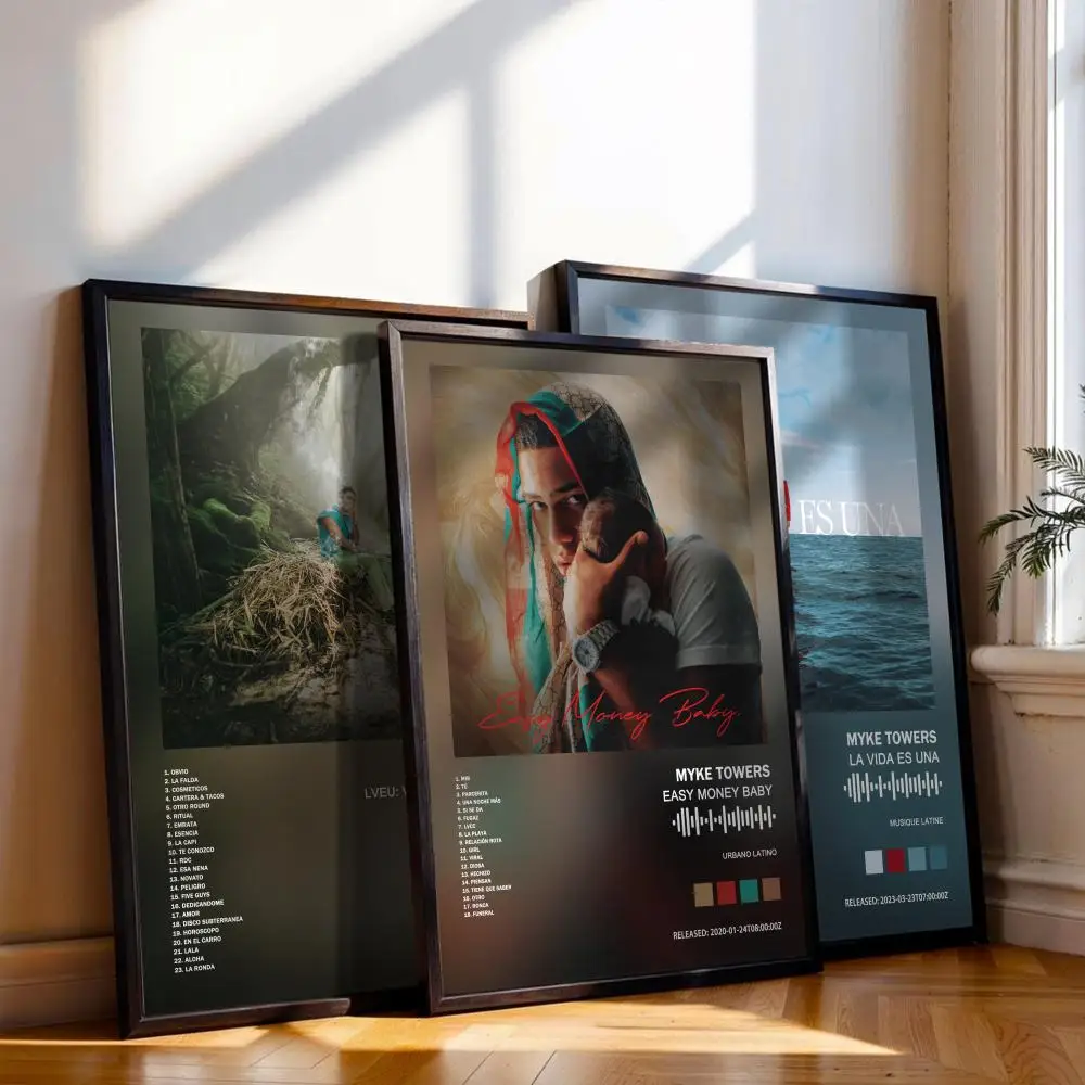 Myke Towers Poster Musik Album Cover für Zimmer Leinwand Malerei Druck Kunst Home Wand Dekor Bild Geschenk