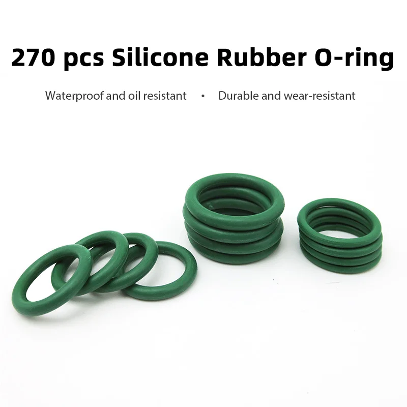 270Pcs O-ring Rubber Gaskets Seal Ring Set Nitrile Rubber High Pressure O-Rings NBR Faucet Sealing Valve O Rubber Rings Set