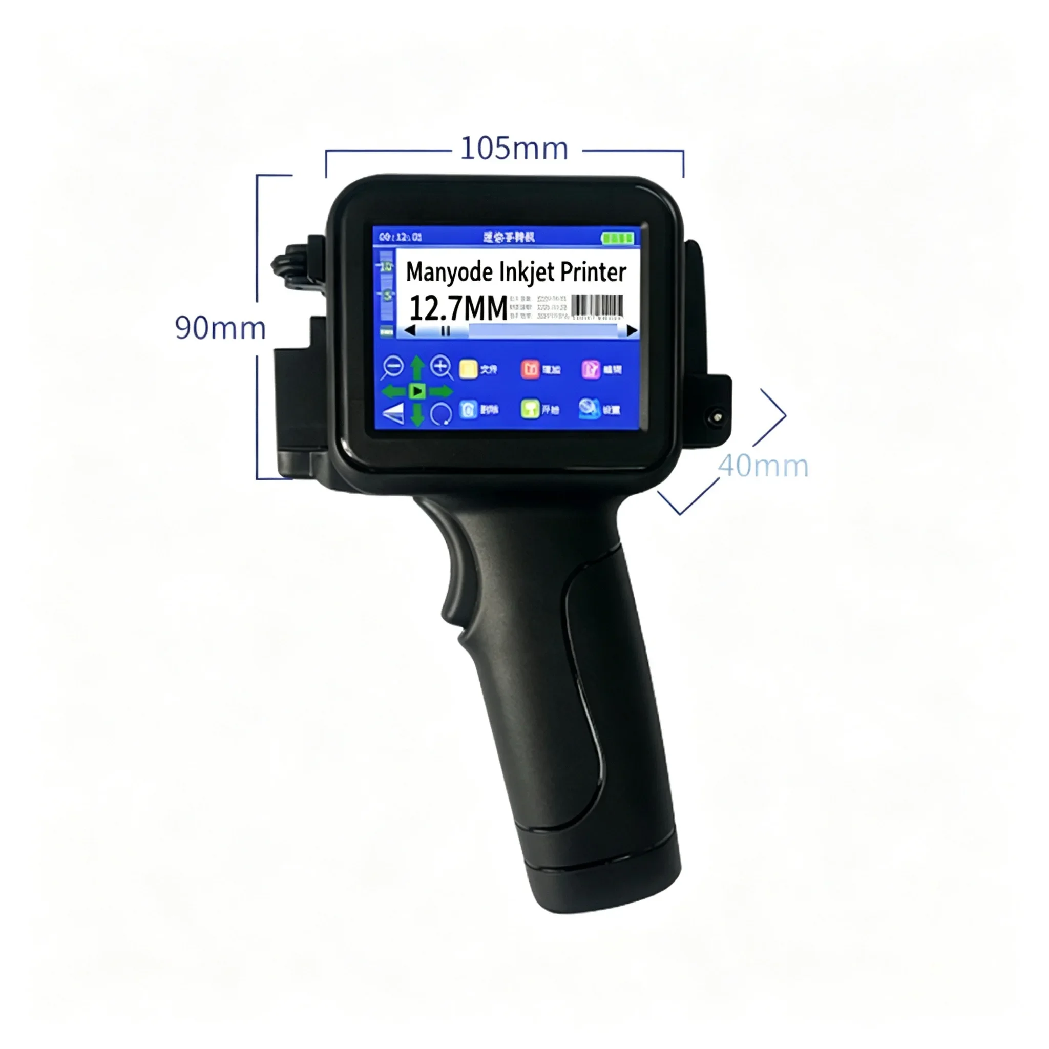 Mini Handheld Inkjet Printer Portable Automatic Date QR Code Labeling Machine for Bottles Food Bags Curved Surfaces