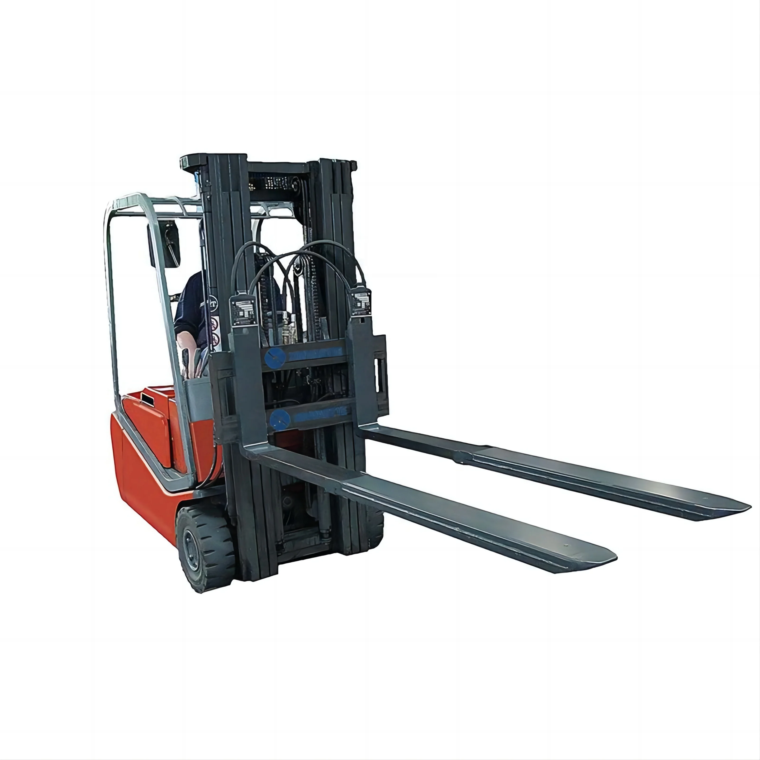 New One-button Reach Control Narrow Aisle Double-deep Storage Cold Chain Compatible Steel Electric Telescopic Forks