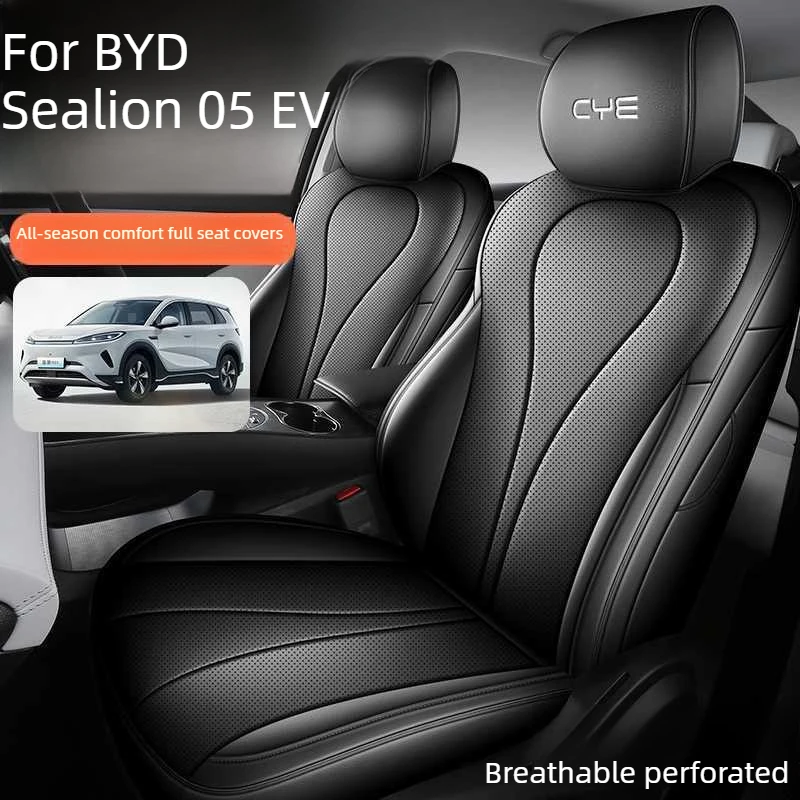 Custom Fit Car Special Seat Cover 5 seat For BYD Sealion 05 EV 2025 2026 Car Seat Cover Full Set Top Quality Leather