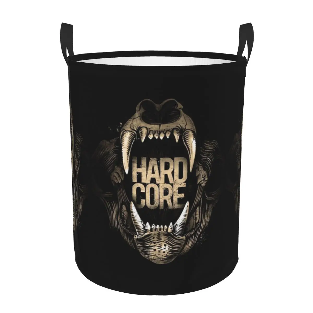 Custom Music Festival H-Hardcores Hot Laundry Basket Collapsible Clothes Hamper for Baby Kids Toys Storage Bag