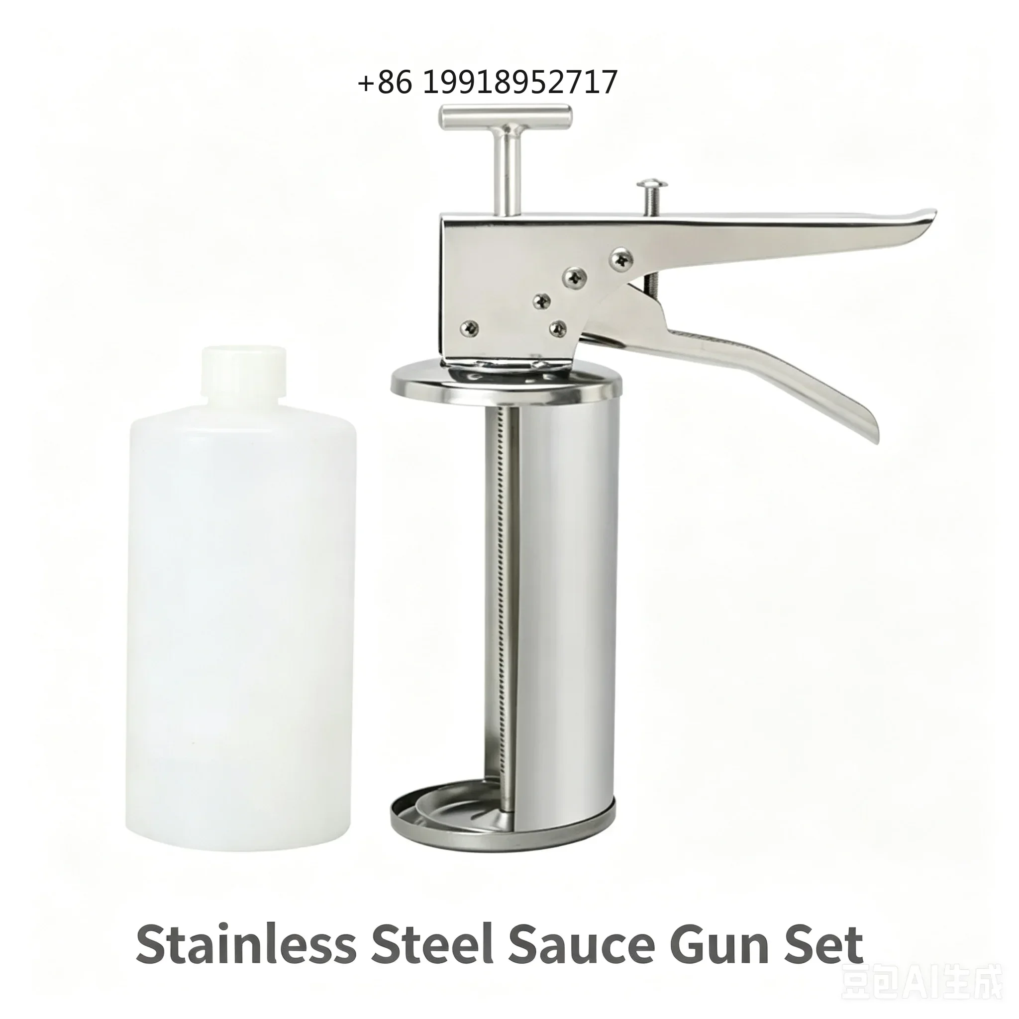 Hamburger Shop Special Stainless Steel Sauce Gun Ketchup Salad Sauce Dispenser Squeeze Filling Machine JJ428