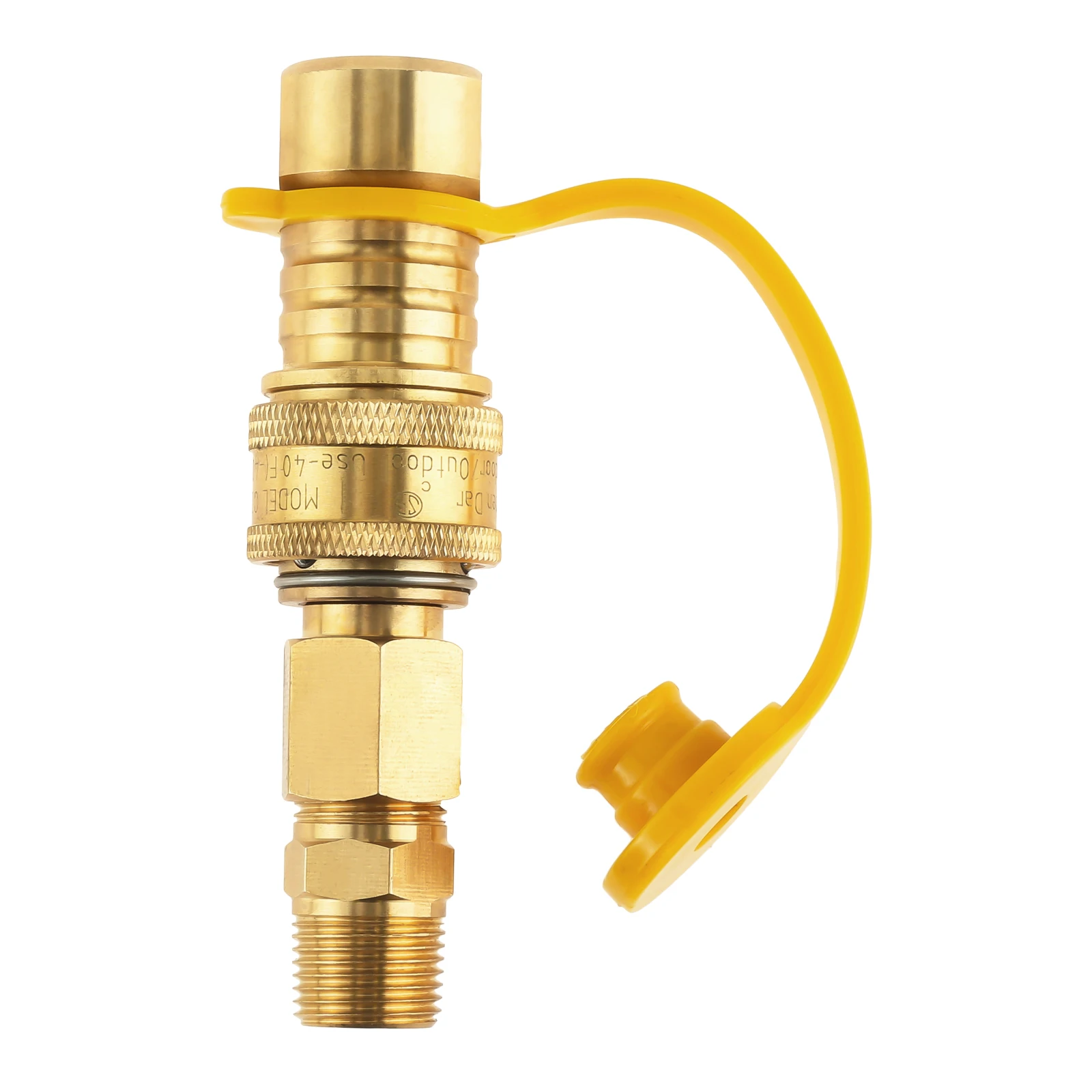 1Set 3/8In Natural Gas Quick Connect Fittings Brass Propane Adapter 3/8