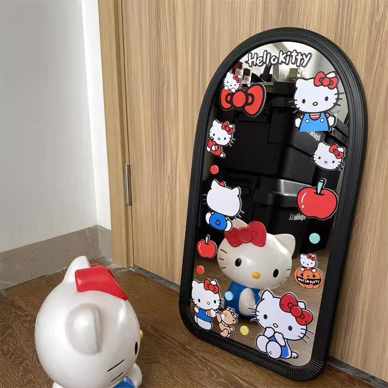 Hello Kitty Mirror Decoration Sticker Motorcycle Electric Bike and Helmet Waterproof Decoration Laptop Glass Door Sticker