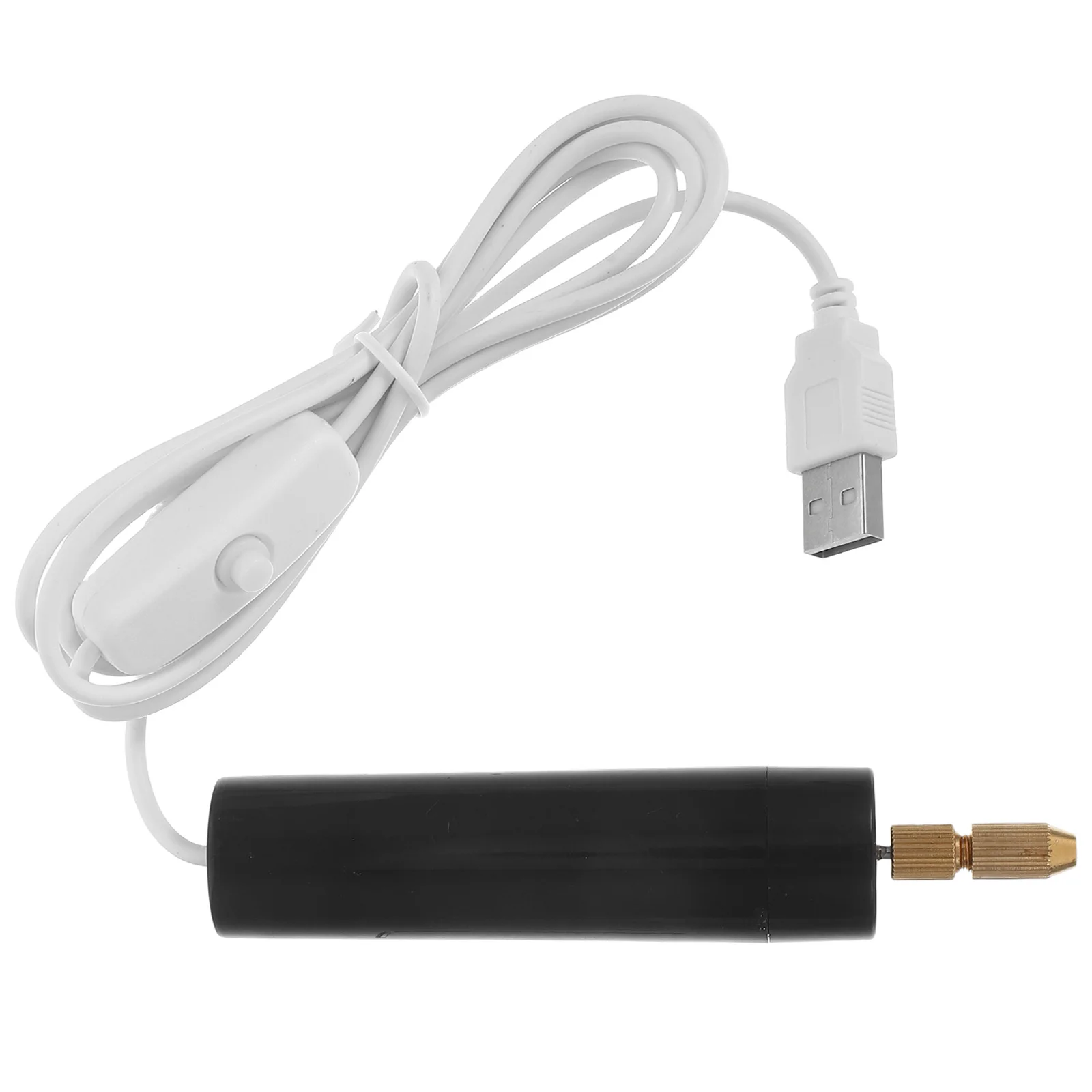 USB Mini Electric Drill 5V Portable Handheld for Resin Crystal Epoxy DIY Crafts Pen Shaped Low Noise Strong Motor