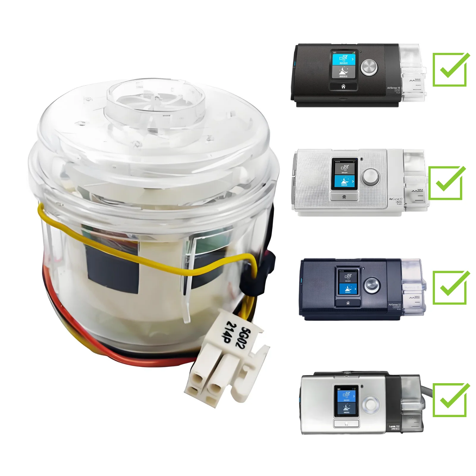 Motor para máquina CPAP, compatible con ResMed AirSense 10/ResMed S9/S10 Series |   AirSense 10 BiPap