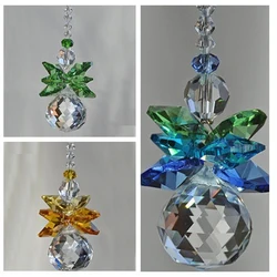 1PCS 20mm Clear Crystal Ball Prism Suncatcher Rainbow Pendants Maker, Hanging Crystals Prisms for Curtain Home Garden Decoration