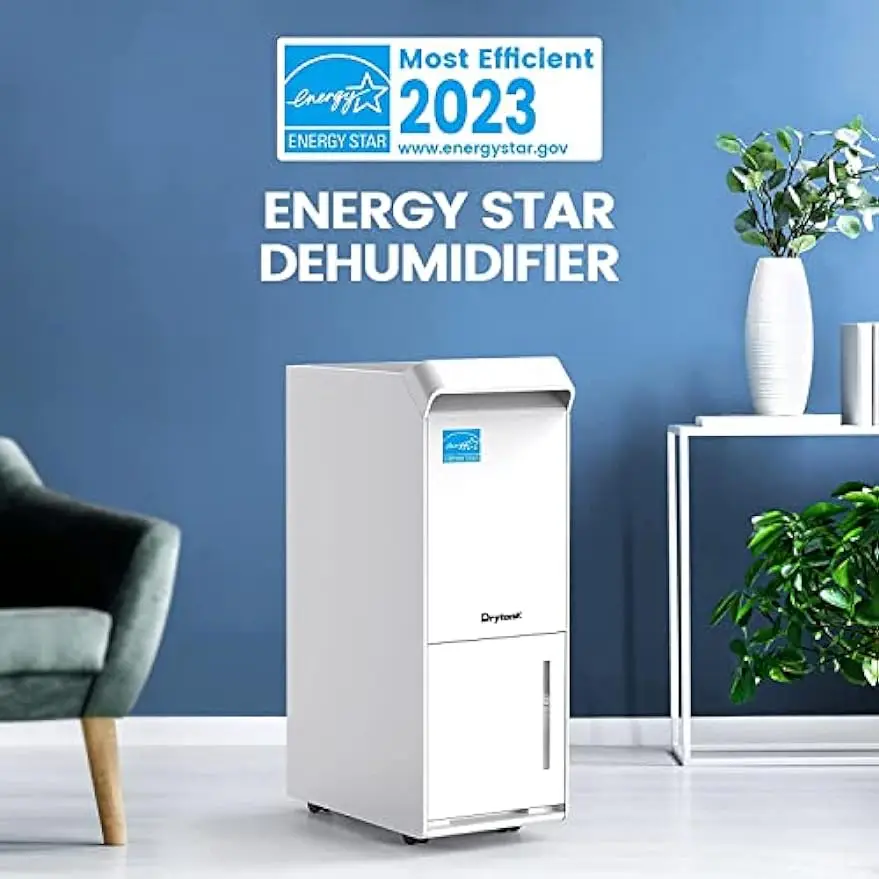 70 Pint Energy Star Dehumidifier for Basement with Drain Hose, 5,300 Sq.Ft DryTank Dehumidifiers for Home Large Room