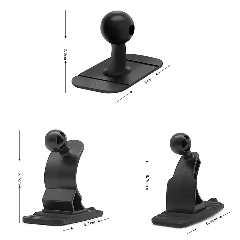 Self Adhesive Bases for Car Dashboard Mount Phone Holder Bracket Base Parts Wireless Charging Stand for Auto Windshield