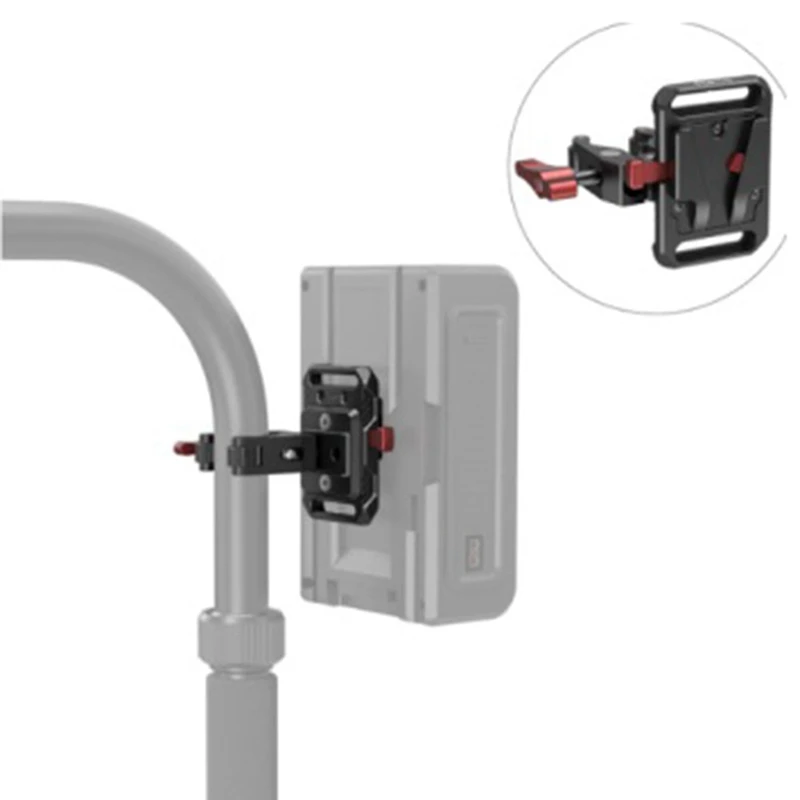 لوحة بطارية صغيرة مثبتة على شكل حرف V بمشبك على شكل كراب ، مثبت بقفل على شكل حرف V ، أجزاء كاميرا عالمية ،