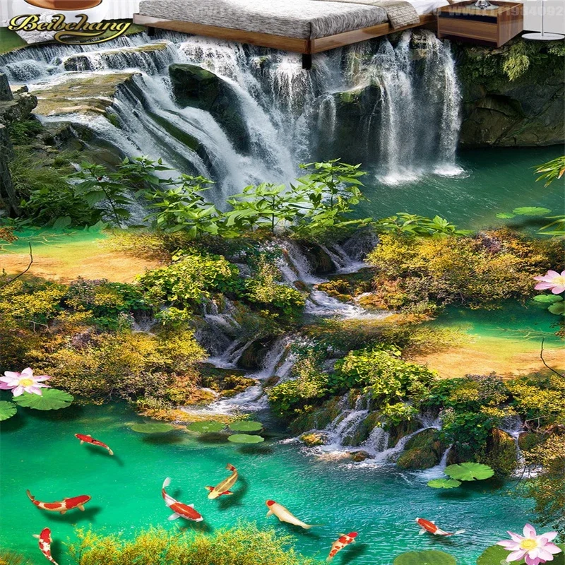 

beibehang papel de parede 3D, фотообои на заказ, напольная плитка, обои для ванной комнаты, 3D ПВХ самоклеящиеся фотообои, настенные обои, декор для дома