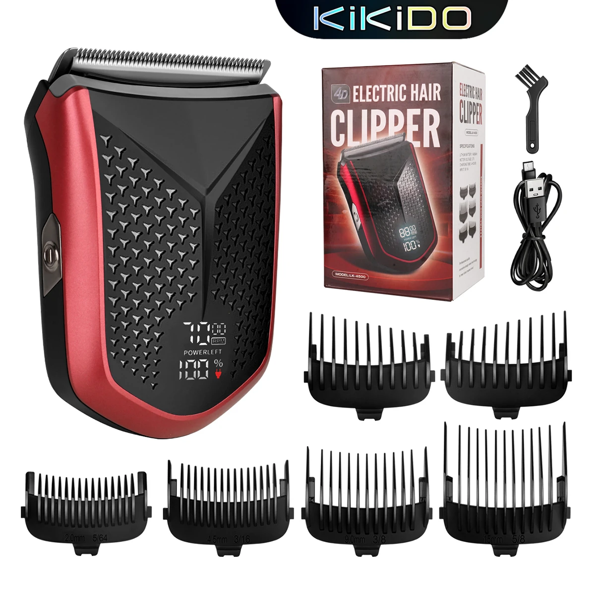 KIKIDO Rasoir KK-4500 pour hommes Rasoir électrique Rasoir professionnel Machine à raser portable Mini tondeuse à barbe Razor ReciprocBrian