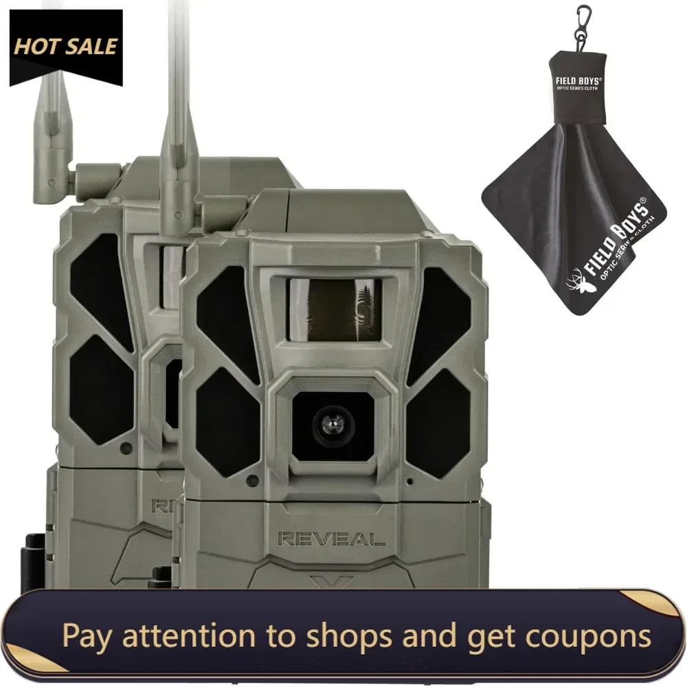 

Reveal X Gen 3.0 Cellular Trail Camera - Multi Carrier, HD Photos & Videos, Pre-Installed Antenna，Built-in GPS，Best Battery Life