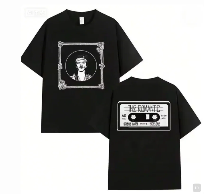 Summer Men's Casual Fashion T-shirt, Men's Vintage Fashion Cotton Short-sleeved Top, Monet-printed Cotton T-shirt Breathable Dry