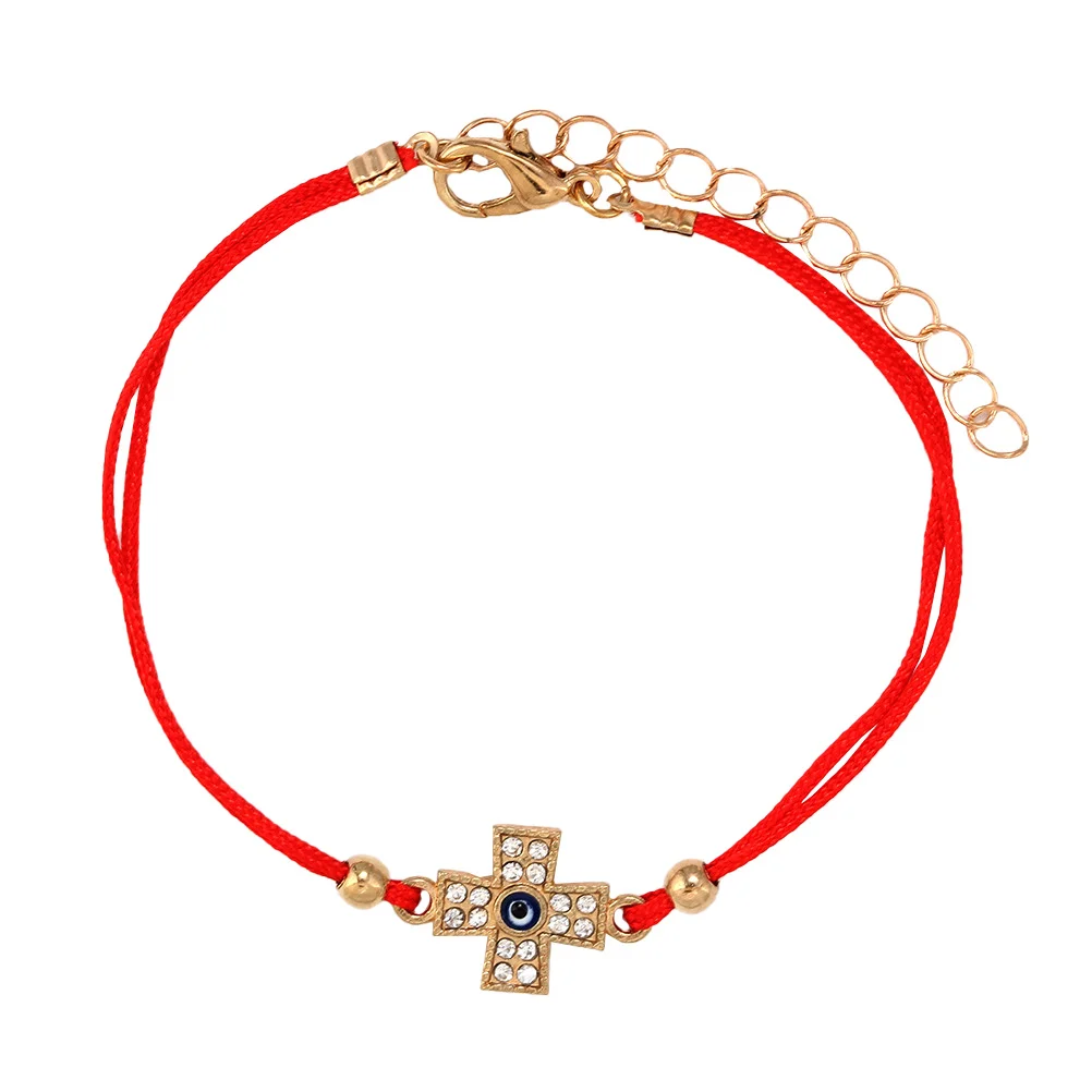 سوار متقاطع من سبيكة غير قابلة للتلاشي، ذراع متين، حبل زينة يدوي أنيق، ملحق يرتدي يوميًا