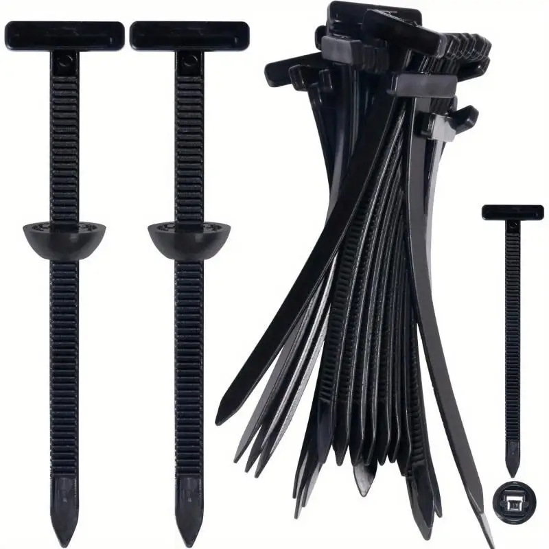 500/50Set Nylon Cable Ties Auto Fastener Screw Replacement Clip Car Wire Management Tool For Fenders Panel Wiring Organizer