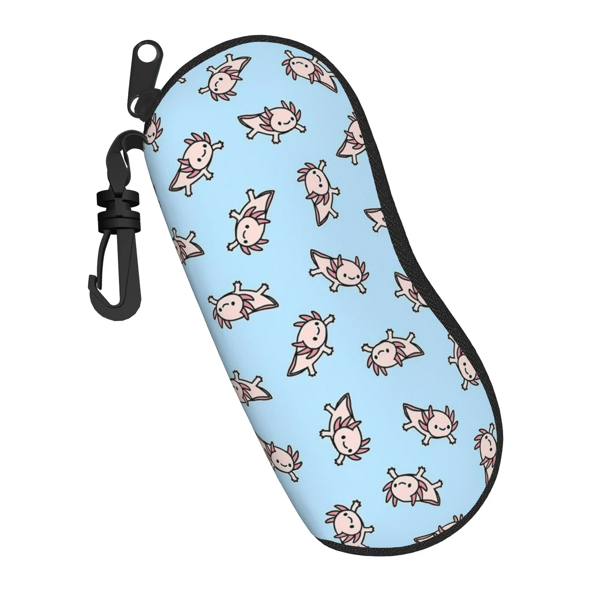 Axolotl Mexican Salamander  Accessories Glasses Case for Girls Student Box Funny Cartoon Sunglasses Protector Eyewear Container