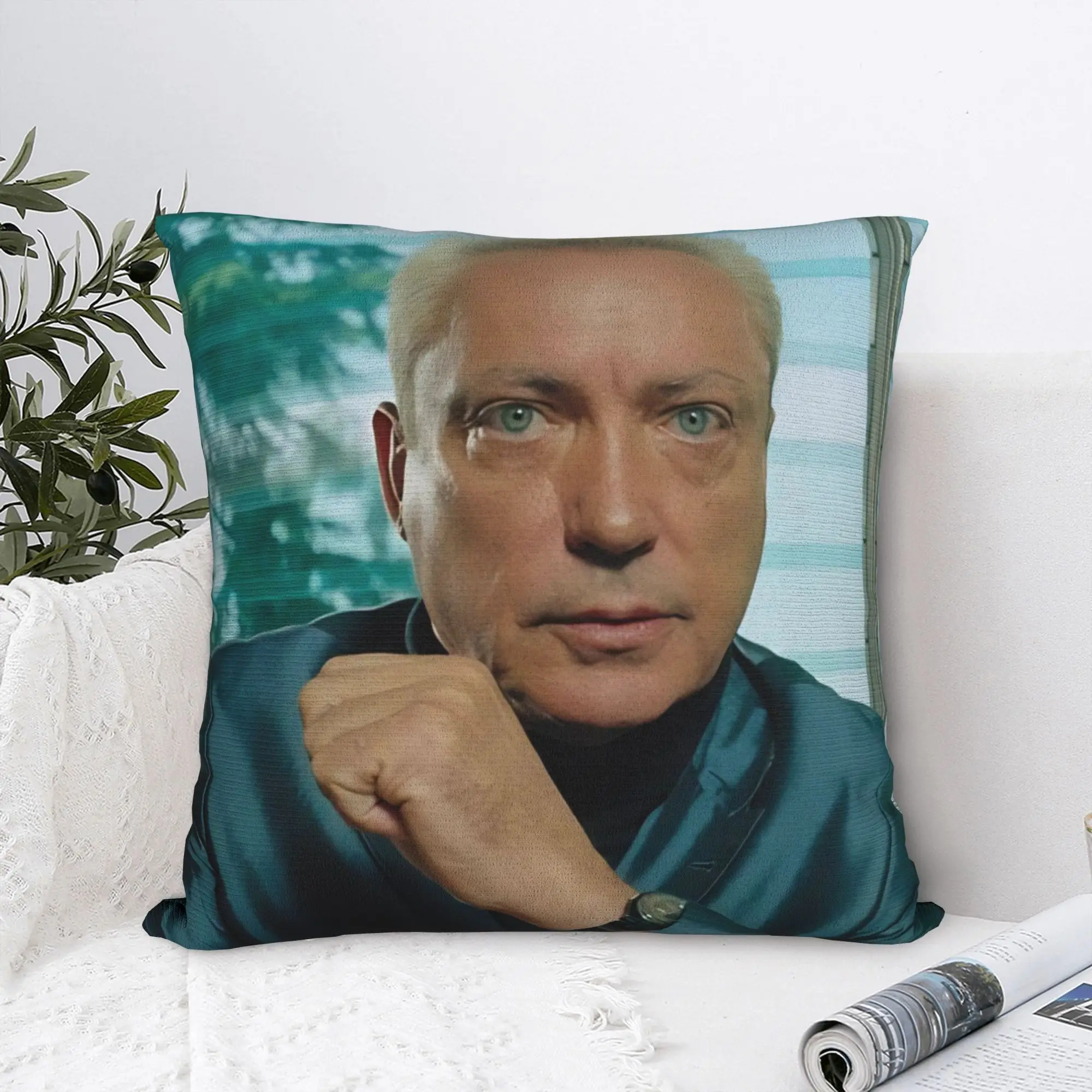 Rip Udo Kier Actor Square Pillow Case Yuri Horror Movie Cushion Covers Creative Zipper Decorative Pillowcase for Car 45x45cm
