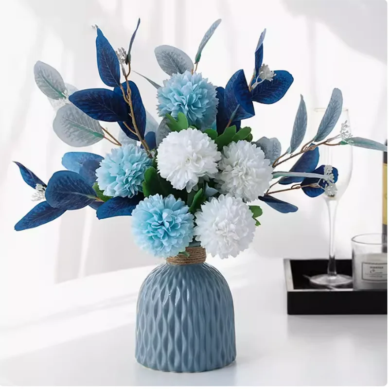 

Artificial FloFake flower living room decoration, anti dining table, flower decoration, eucalyptus floral ornaments, dry flower