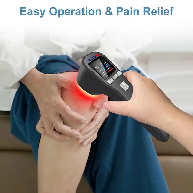 

Portable Laser Therapy Device Light Physiotherapy 650nm 808nm Healing Pain Relief and Anti-inflammation for Body Knee Instrument