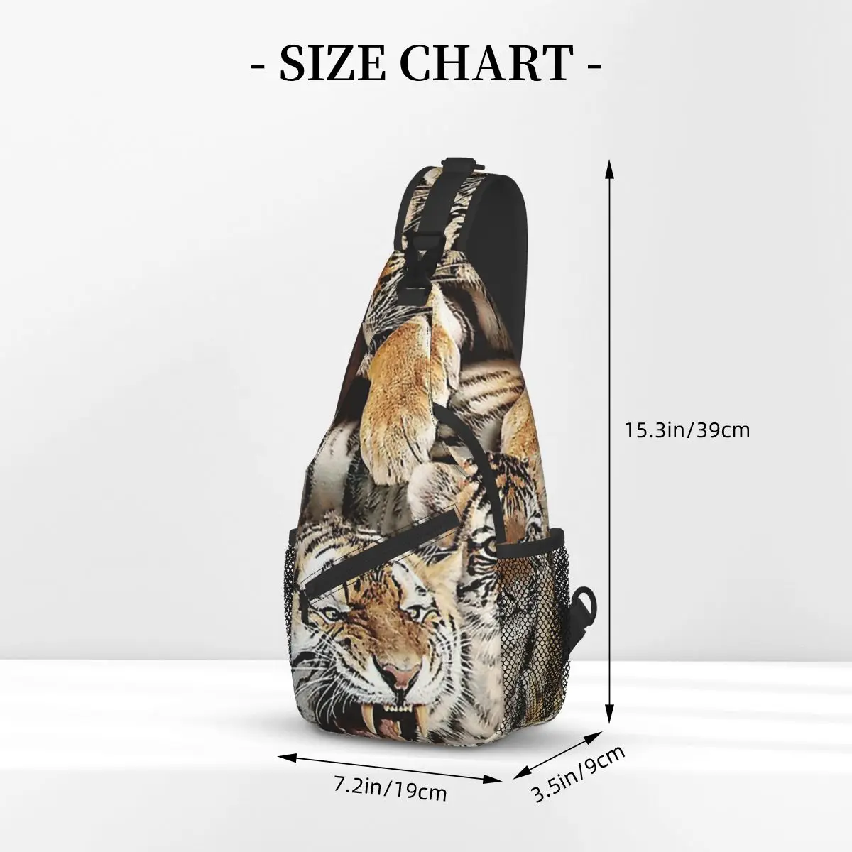 Animal Meme Crossbody Bag Sports Tigers Chest Bag Unisex Women Man Fashion Shoulder Backpacks Travel