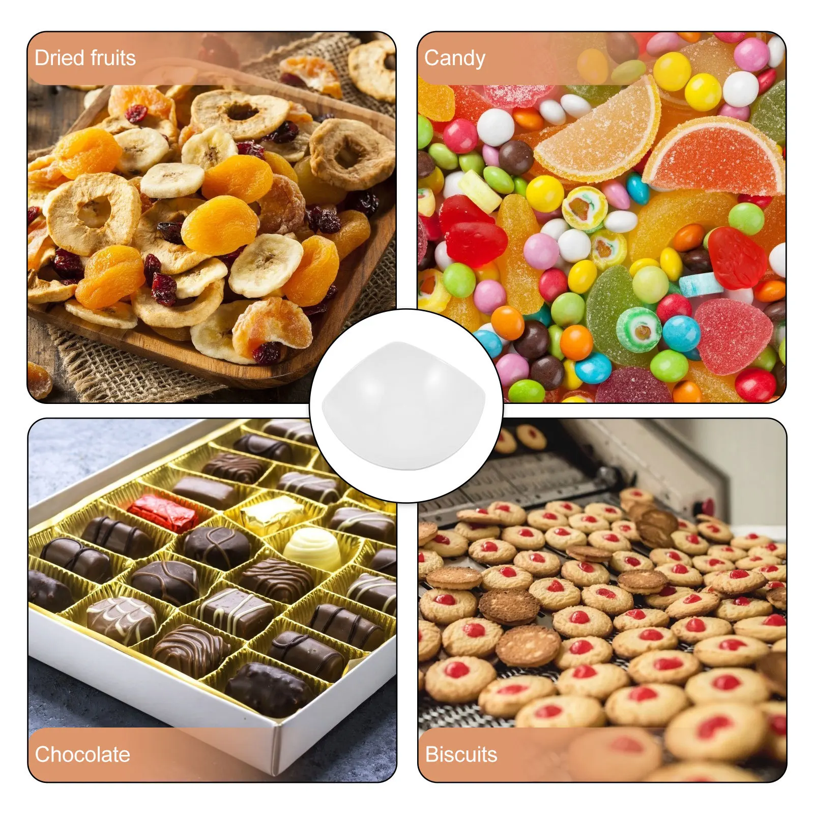 

2pcs Ceramic Storage Tray Household Fruit Bowl For Food Serving Counter Snack Dish Utility Tray Candy Nut Dish 4.7\