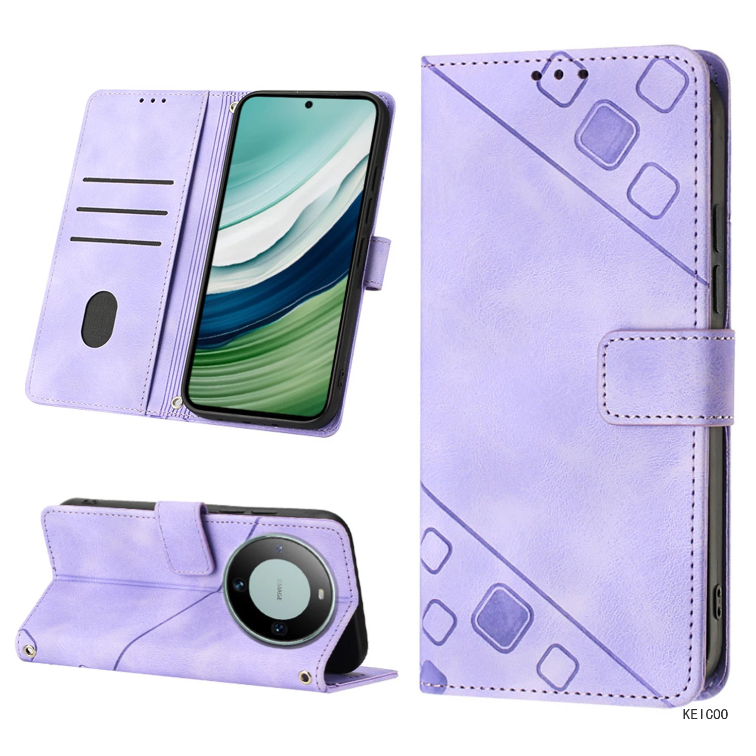 Retro Skin Feel Case For Huawei Mate 60 Mate60 Pro ALN-AL80 Leather Covers Business Protection Frame Pretty Wallet Phone Housing