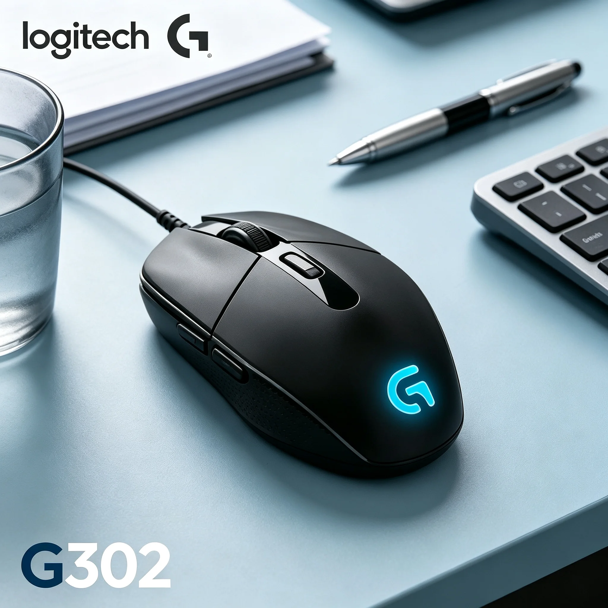 Logitech G302 Daedalus Prime Wired Gaming Mouse Lightweight Ergonomic Mouse for FPS MOBA CS2 Valorant League of Legends PUBG