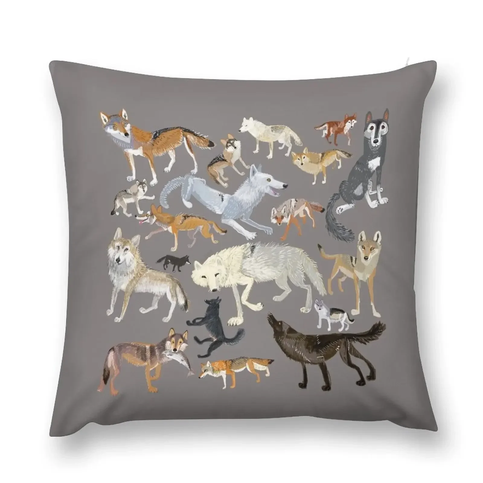 

Wolves of the world Grey Throw Pillow Cushions Sofa Covers christmas ornaments 2025 pillow