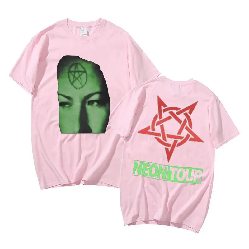 Playboi Carti Neon Tour T-Shirt Men Women Hip Hop Oversized