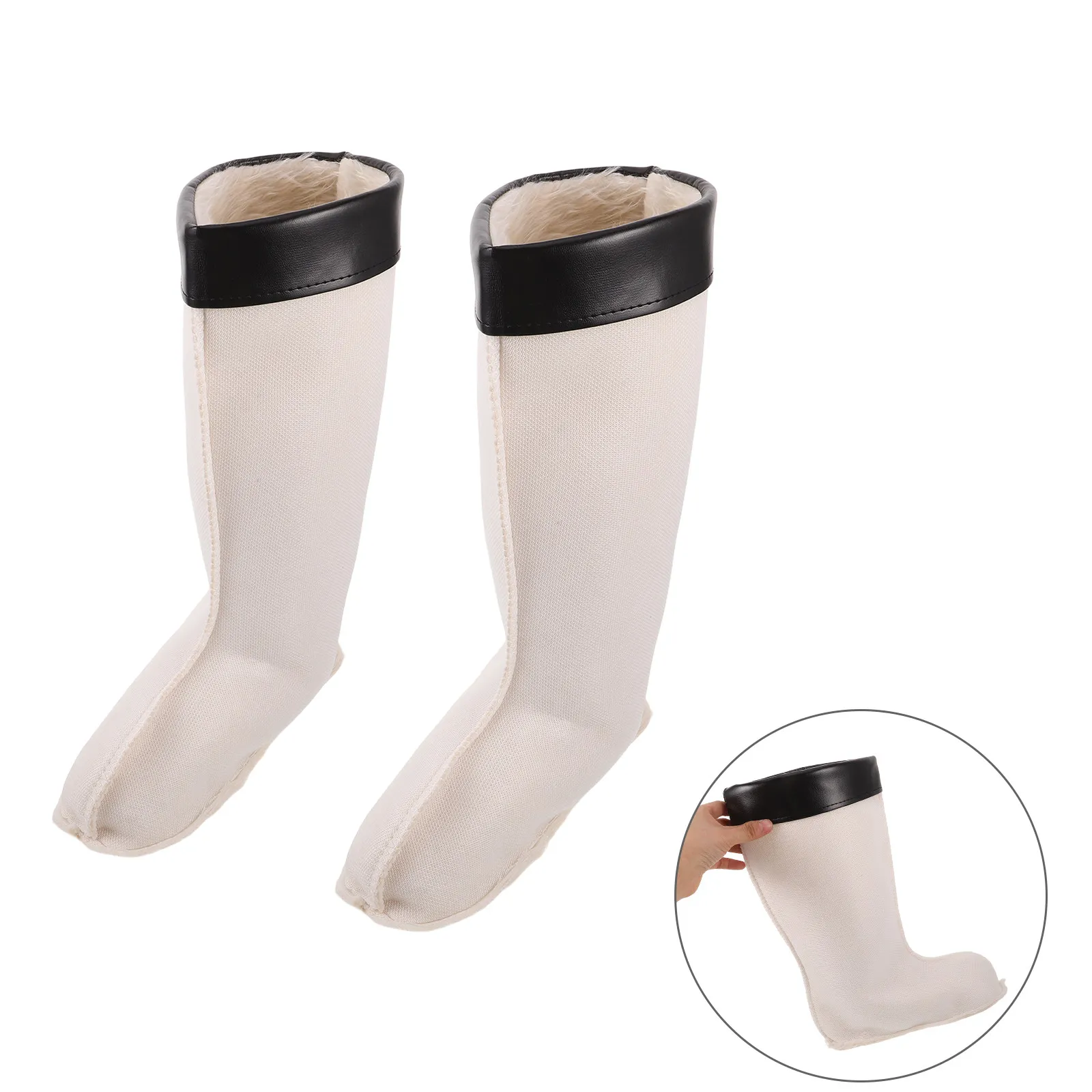 1Pair Pile Fleece Boot Liners for Women and Men Thick Warm Removable Liner for Rain Boots Snow Boots Hiking Winter Outdoor Daily