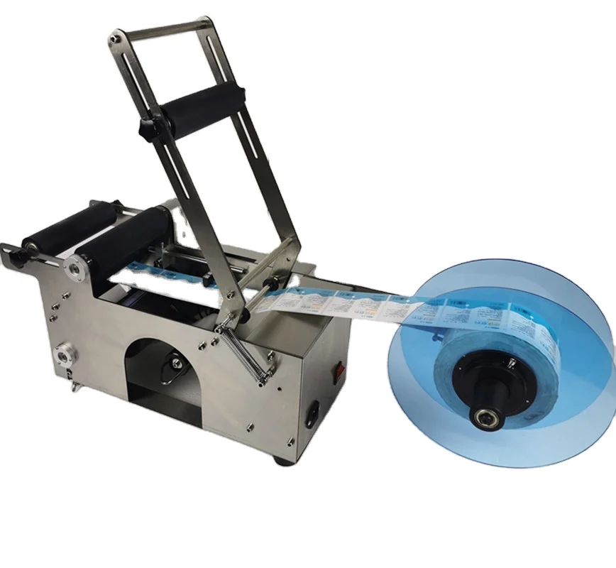 Self Adhesive Round Bottle Manual Flat Surface Paging Labeling Machine