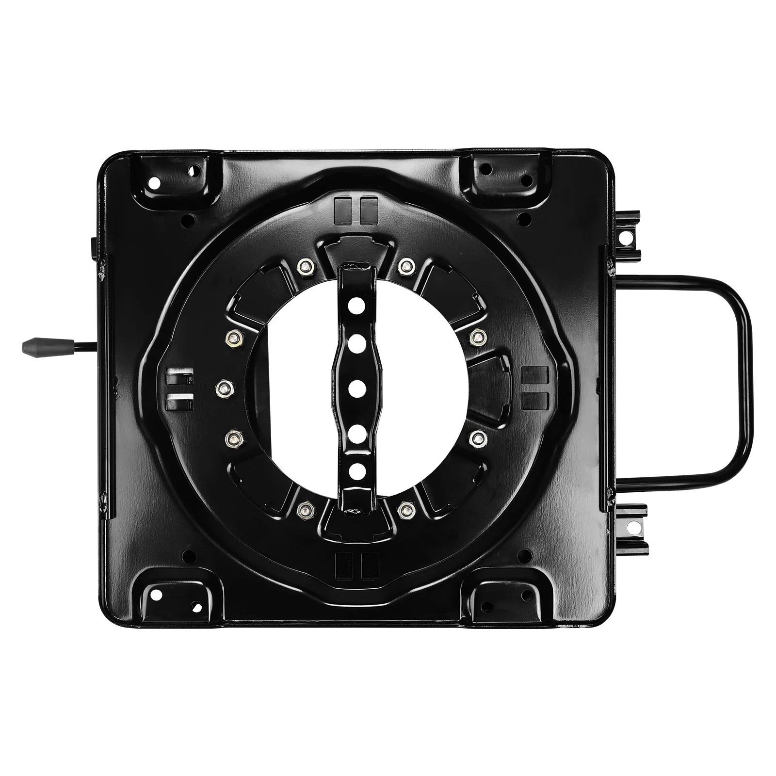 3mm Steel Plate Seat Pedestals 360 Degree Rotatable Seat Conversion Base W/ Slider Car Chair Swivel Base for Car Boat Bus&more