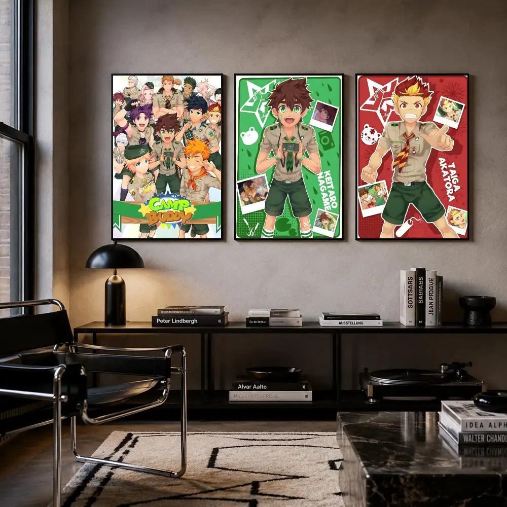 Game Camp Buddy Poster Self-adhesive Art Waterproof Paper Sticker Coffee House Bar Room Wall Decor
