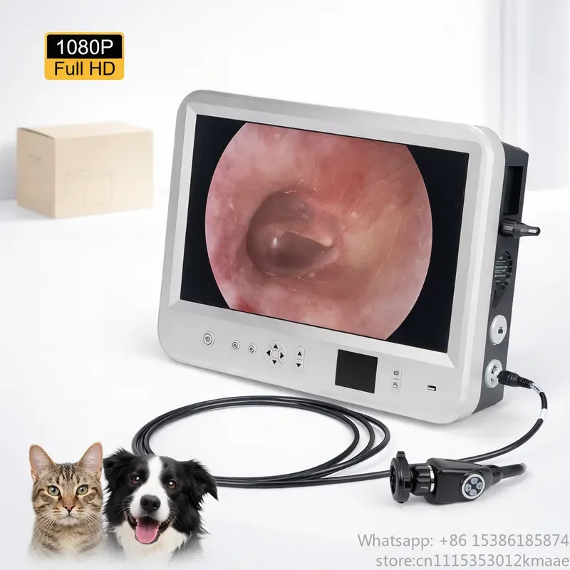 All-in-One Animal Endoscope System with Video Recording — Rigid Endoscope Surgery Support & 22-inch LCD Screen