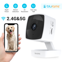 Blurams 5/2.4 GHz Baby Camera Indoor,2K Pet Dog Security Camera with Phone App w/AI Motion Detection,2-Way Talk, Night Vision