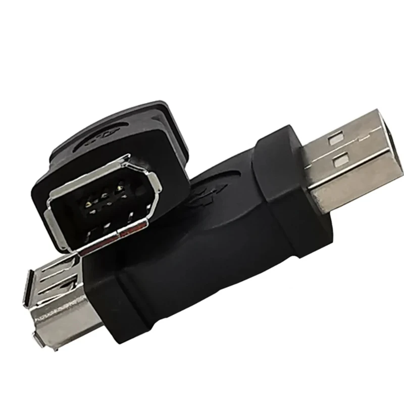 Usb2.0 Male to 6Pin 1394 Female Adapter Connector Usb2 A Male 6P Female Firewire Connector Adapter Usb to 1394 6Pin Converter