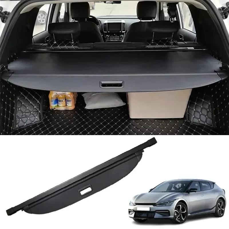 Auto-interieuraccessoires Zwart intrekbaar pakketplank Cargo Cover voor KIA EV6