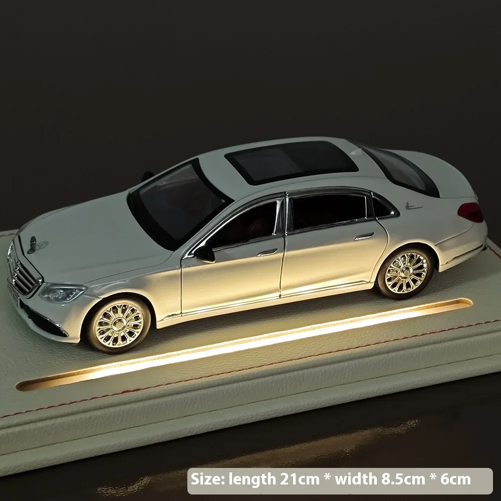

Металлическая модель автомобиля E300 в масштабе 1:24, литая под давлением, с подсветкой и звуком, имитация седана, игрушка для мальчиков, подарок для детей