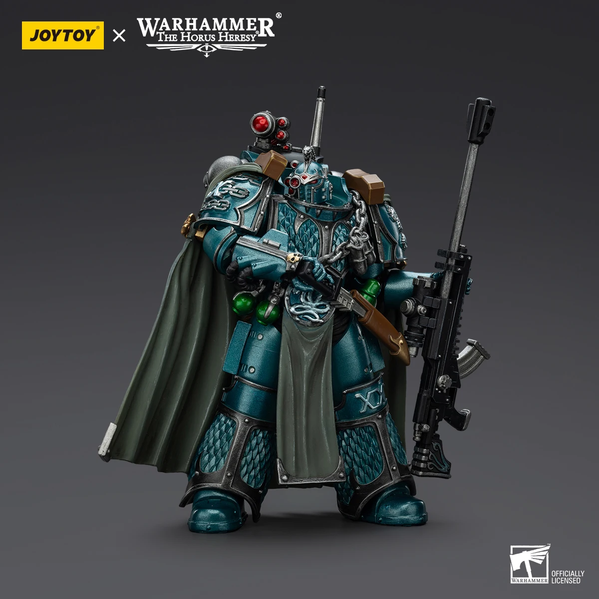 [Em estoque] JOYTOY Warhammer The Horus Heresy Action Figure Alpha Legion Exodus Headhunter Prime Joint Modelo de coleção móvel