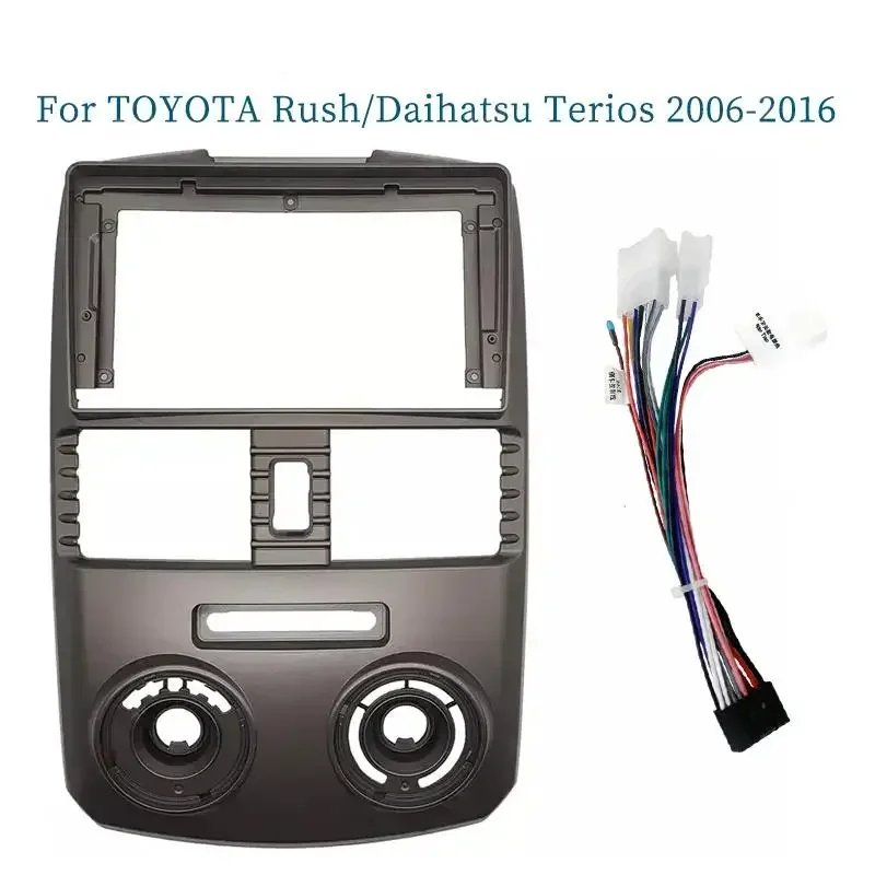 9 Inch Car Frame Fascia Adapter Decoder Android Radio Audio Dash Fitting Panel Kit For Toyota Rush Daihatsu Terios 2006-2016