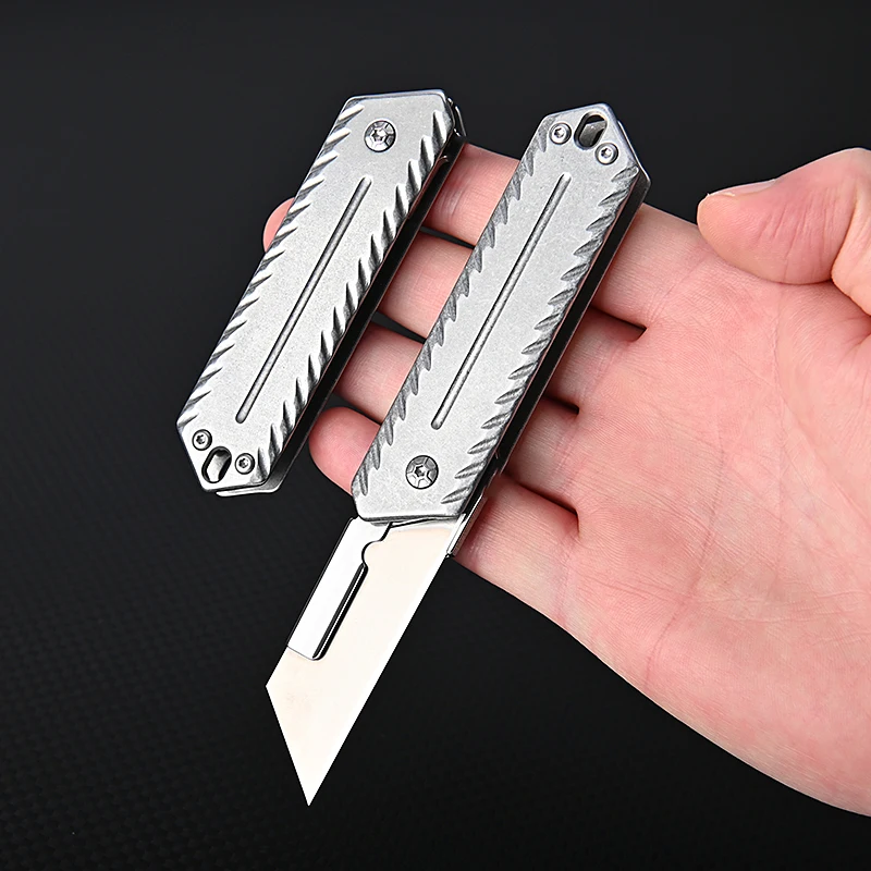 

High Hardness Stainless Steel Art knife Replaceable Blade Utility Knife Multifunctional EDC Express Box Knife Outdoor Survival