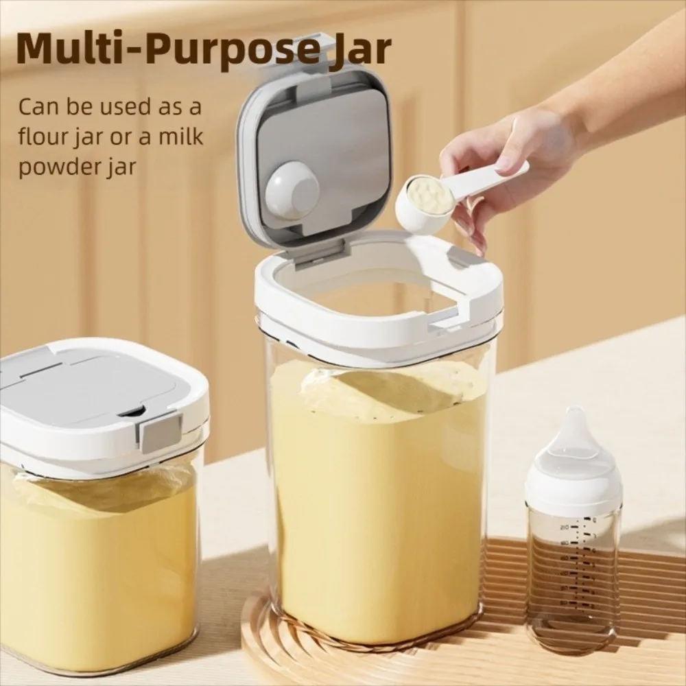 

Multi-purpose UV-Resistant Milk Powder Jar Stackable Food Grade Airtight Container Leak-proof Reusable Coffee Bean Can Home