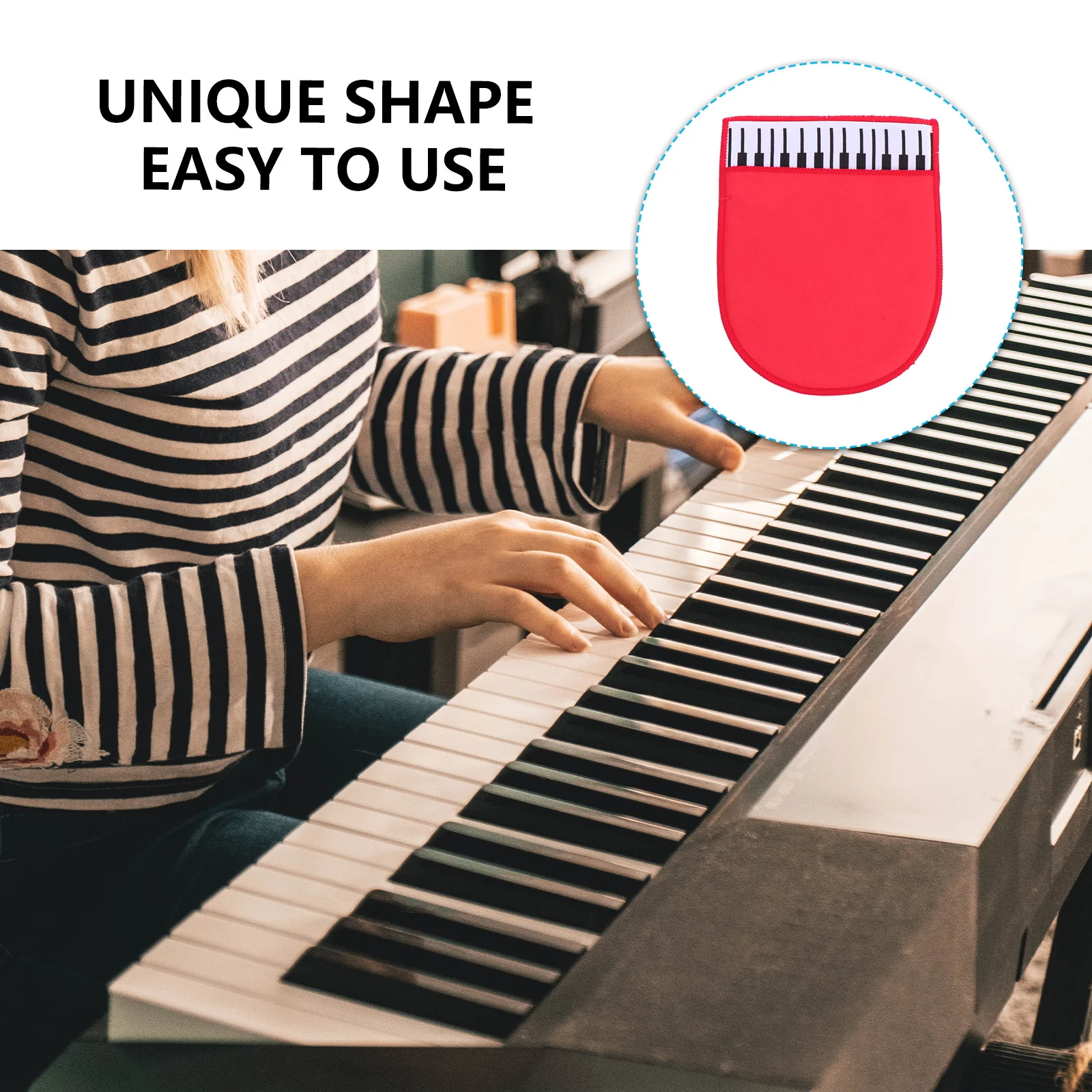 

Piano Wiping Gloves Instrument Cleaning Cloth for Guzheng Supplies Microfiber Useful