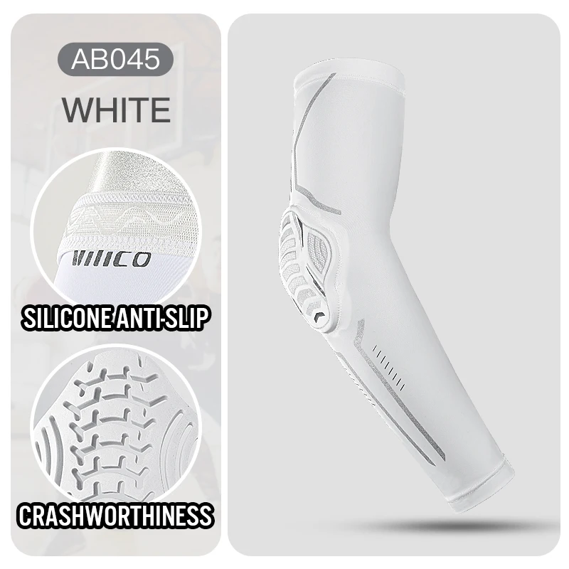 1/2PCS Sport Elbow Pads Elastic Basketball Arm Sleeve Crashproof Honeycomb Elbow Support Elbow Protector Guard Sport