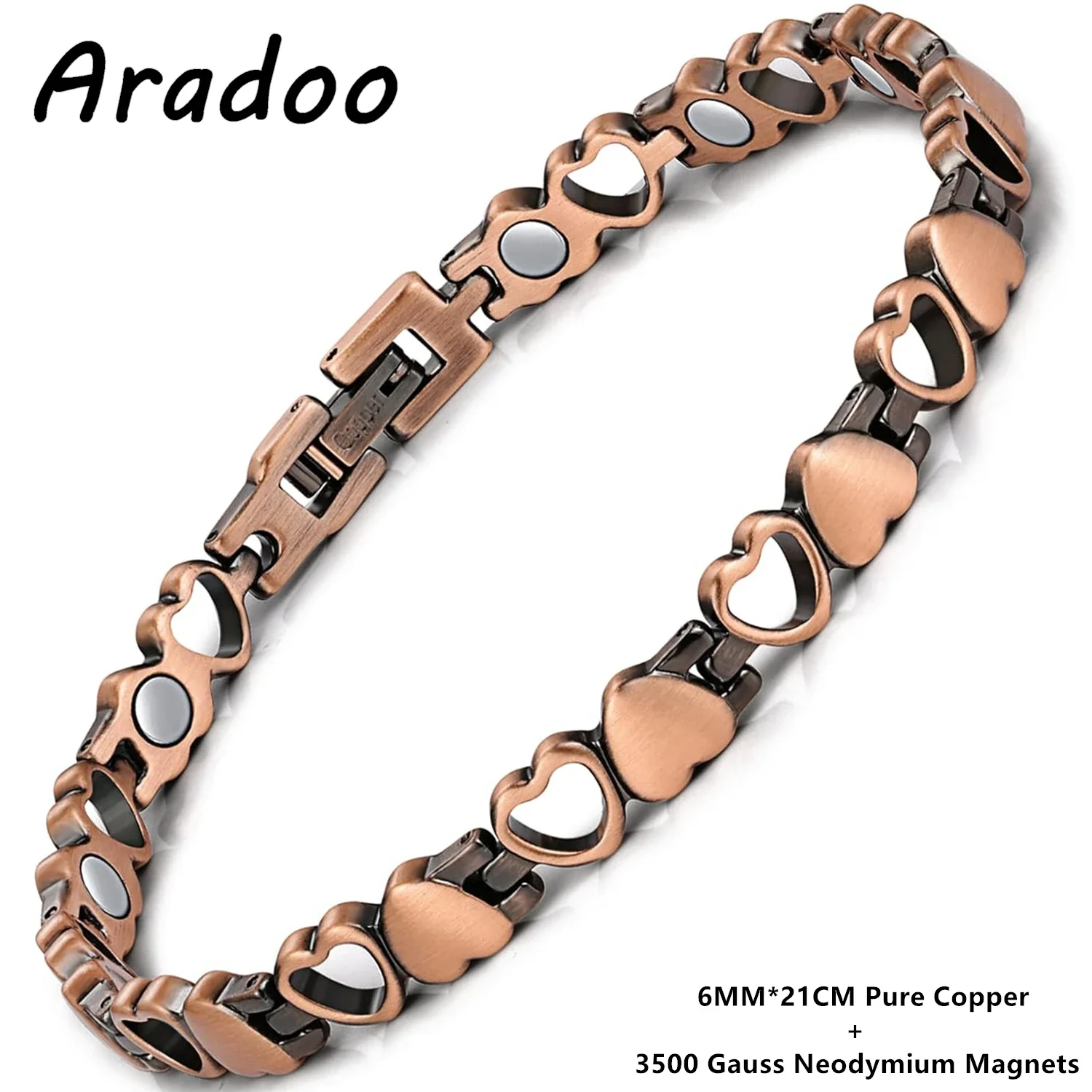Women's Pure Copper Magnetic Bracelet, Health Gift Set