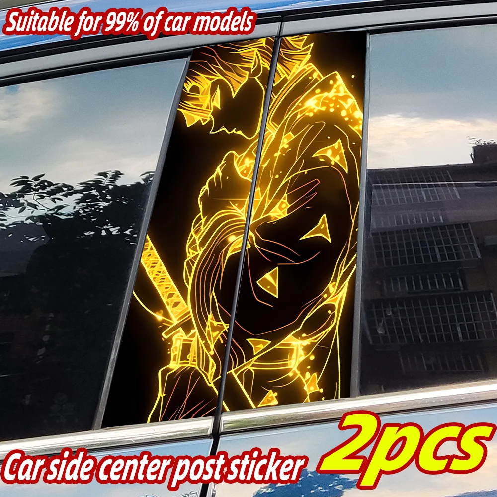 

Anime Art Cosplay Car Sticker Auto B-pillar Waterproof Sunscreen Vinyl Decal Auto Center Column Cover Scratches Decor Accessorie