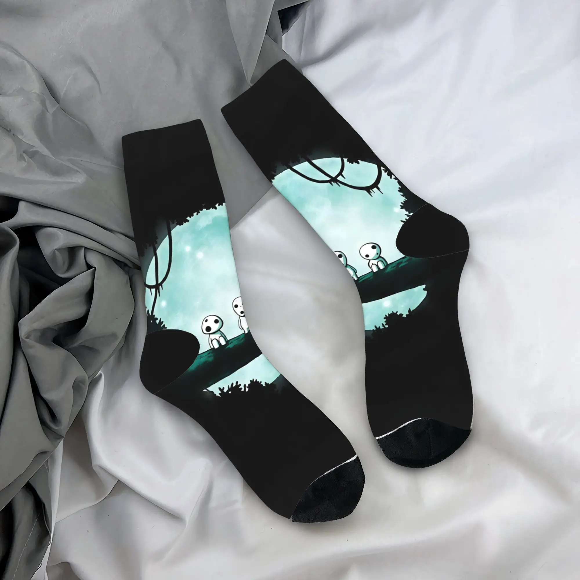 Couple Socks Soot Sprites M-Mononoked  Stockings Autumn Trendy Warm Soft Socks Design Running Sports Non Slip Socks